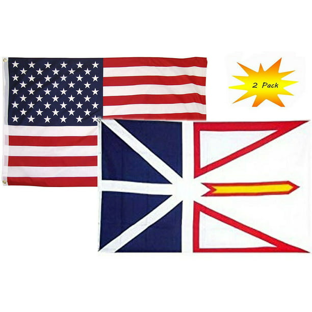 2 Pack 3x5 Wholesale Combo USA American & Air Force Served Pride Flag 3'x5'